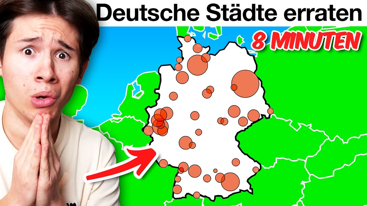 Schweizer errät so viele Deutsche Städte wie möglich in 8 Minuten 🤔🇩🇪