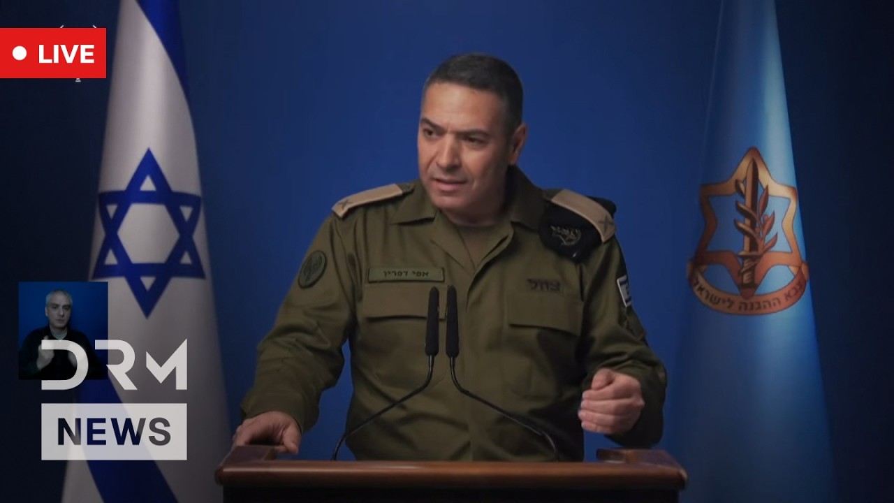 LIVE: IDF Spokesperson Brig. Gen. Effie Defrin Delivers Security Briefing Amid Iran War | AH1N