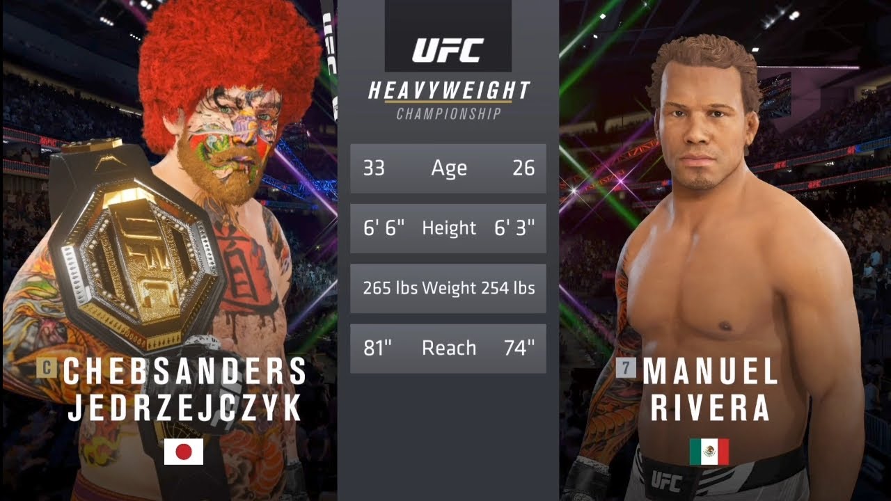 Making my 12th Heavyweight title defense against Manuel Rivera on Legendary in UFC 4