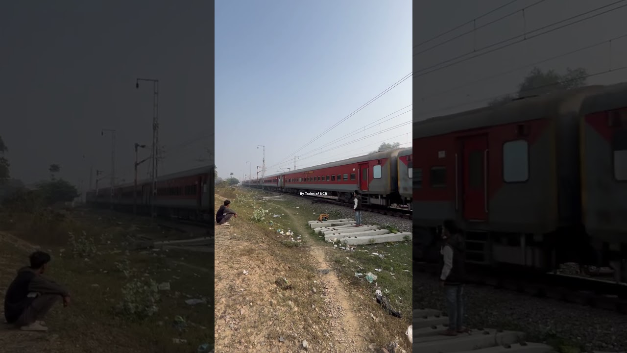 12428 Anand Vihar Terminal-Rewa Superfast Express With BIA WAP7 skipping Bamhrauli(BMU).🚉❤️🔥