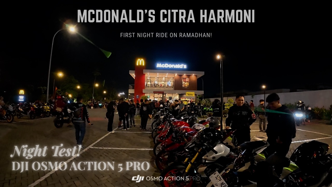 Night Ride McD Citra Harmoni | Vario 160 ABS | Lowlight Test DJI Osmo Action 5 Pro! Hasilnya??