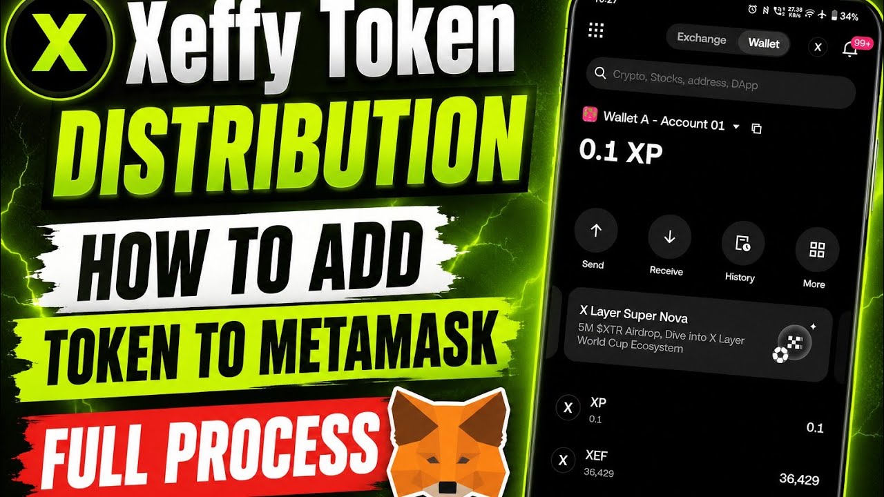 Xeffy Airdrop●How to Add $XEF Token To Metamask Full Process|| 