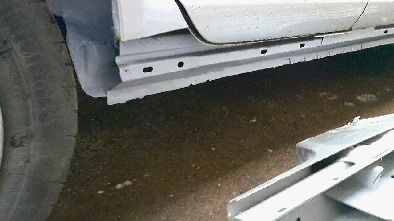 Ремонт гнилых порогов. Toyota Yaris #2