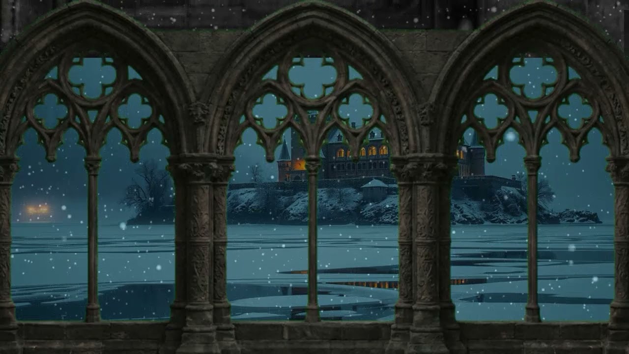 Medieval Cloister Window | Quiet Gothic Violin Ambience