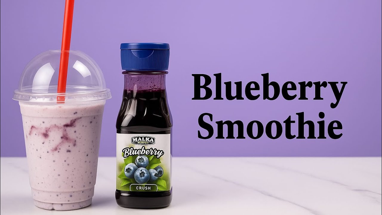 Blueberry smoothie at home// restaurant style of blueberry milkshake// Blueberry milkshake
