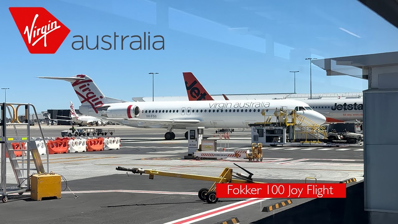 The Virgin Australia Fokker 100 Joy flight retirement