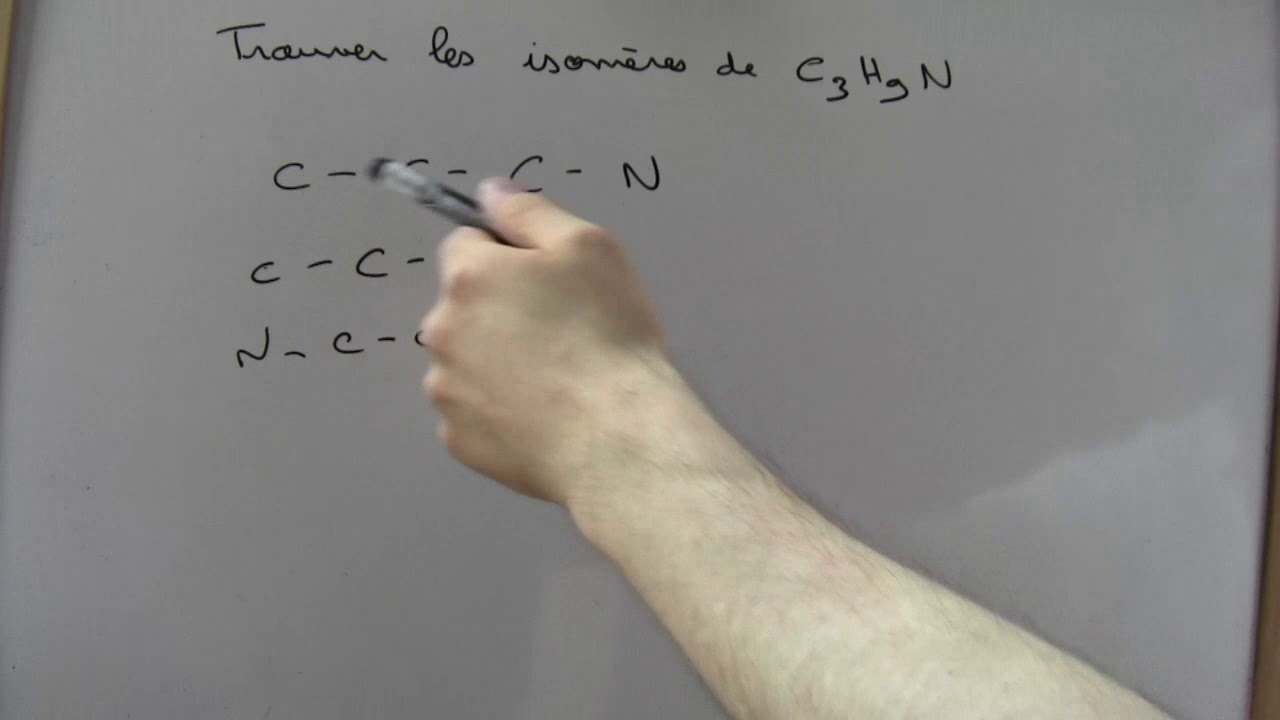 Comment trouver les isomères d'une molécule - partie 2
