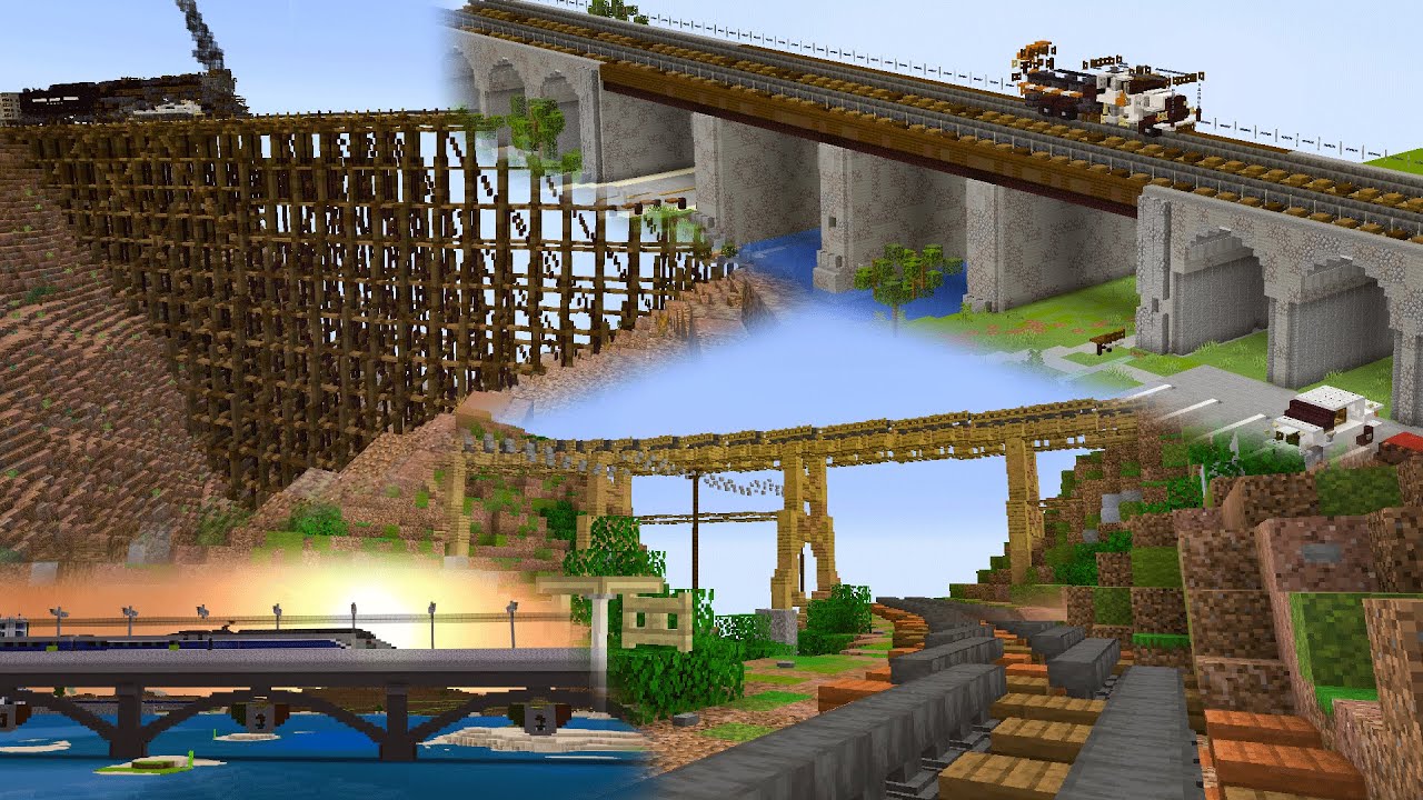 Minecraft Railroad Bridge Build Contest Results