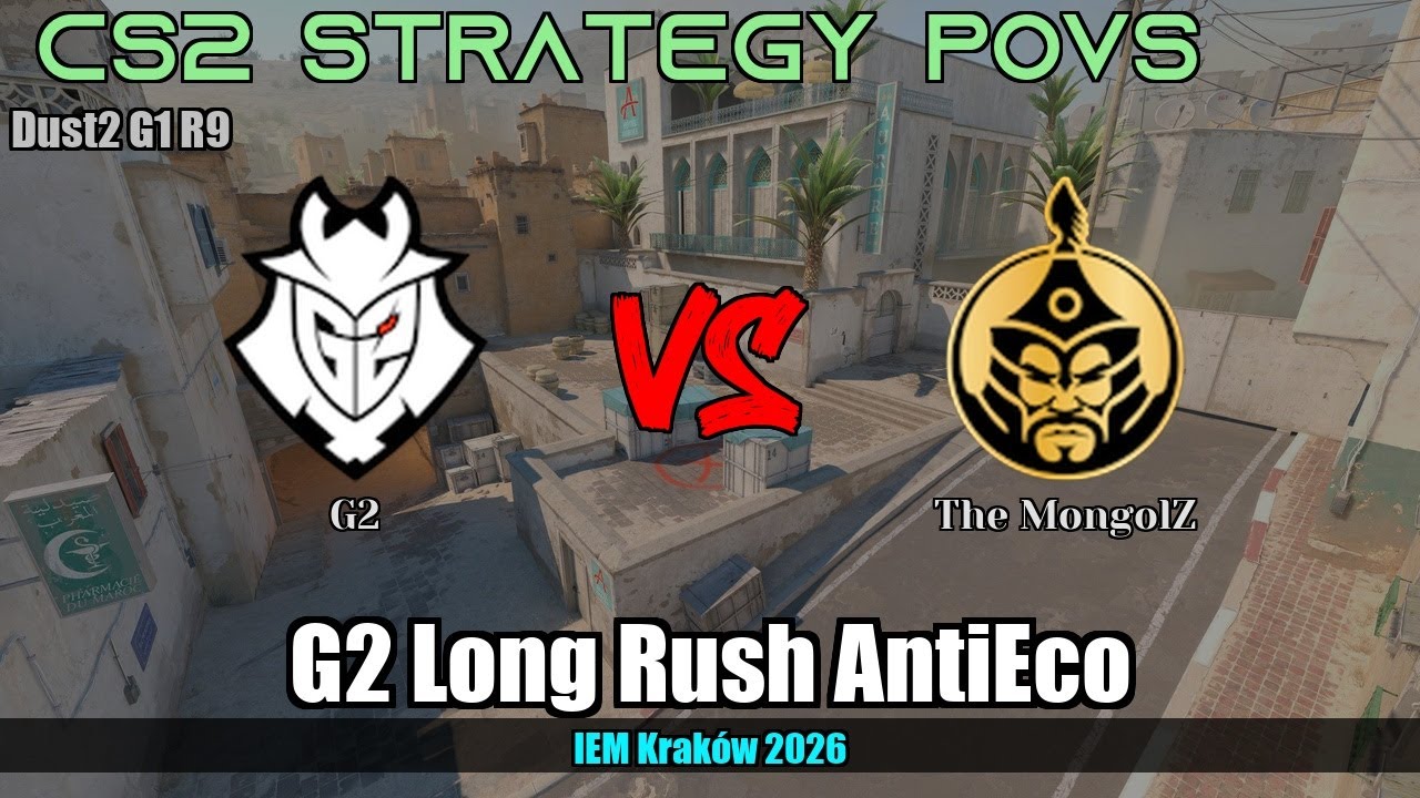 G2 Long Rush AntiEco - Dust2 G1R9 | G2 | IEM Krak&oacute;w 2026 #cs2 #counterstrike2