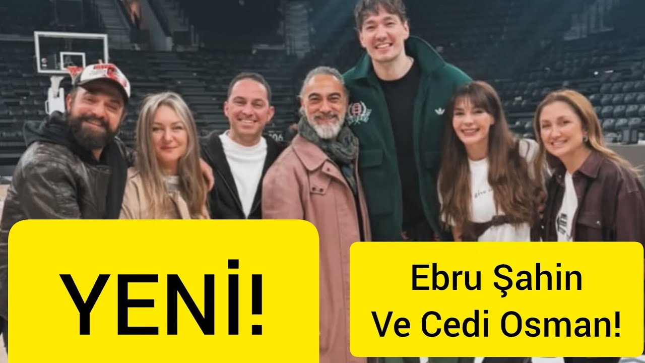 Ebru Şahin e suo marito Cedi Osman hanno posato per una foto commovente con i loro amici#ebrusahin 