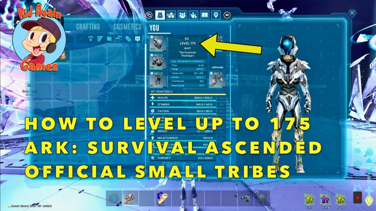 How to get Max Character Level 175 (XP Party) | ARK: Survival Ascended Official Small Tribes