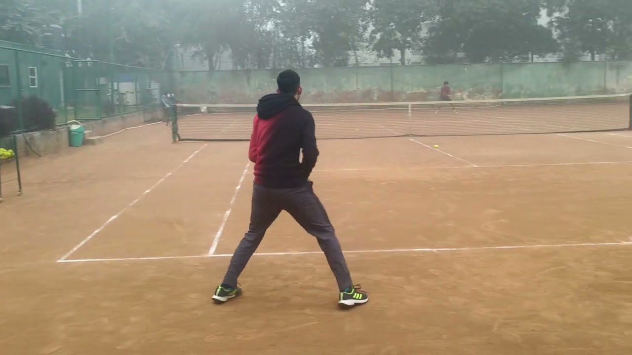Backhand full court match practice rally #tennis #tennisdrills #tennisplayer #video 