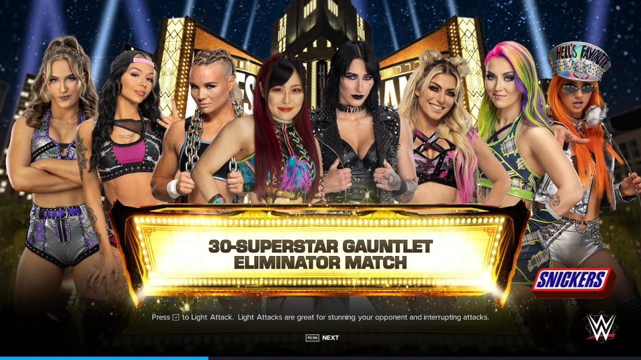 WWE 2K24 - Women's Day Special Gauntlet Eliminator Match