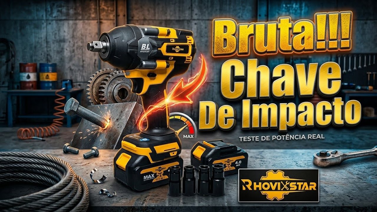 Chave de impacto Rhovix Star, entrega o que promete? Review completo e testes de torque 