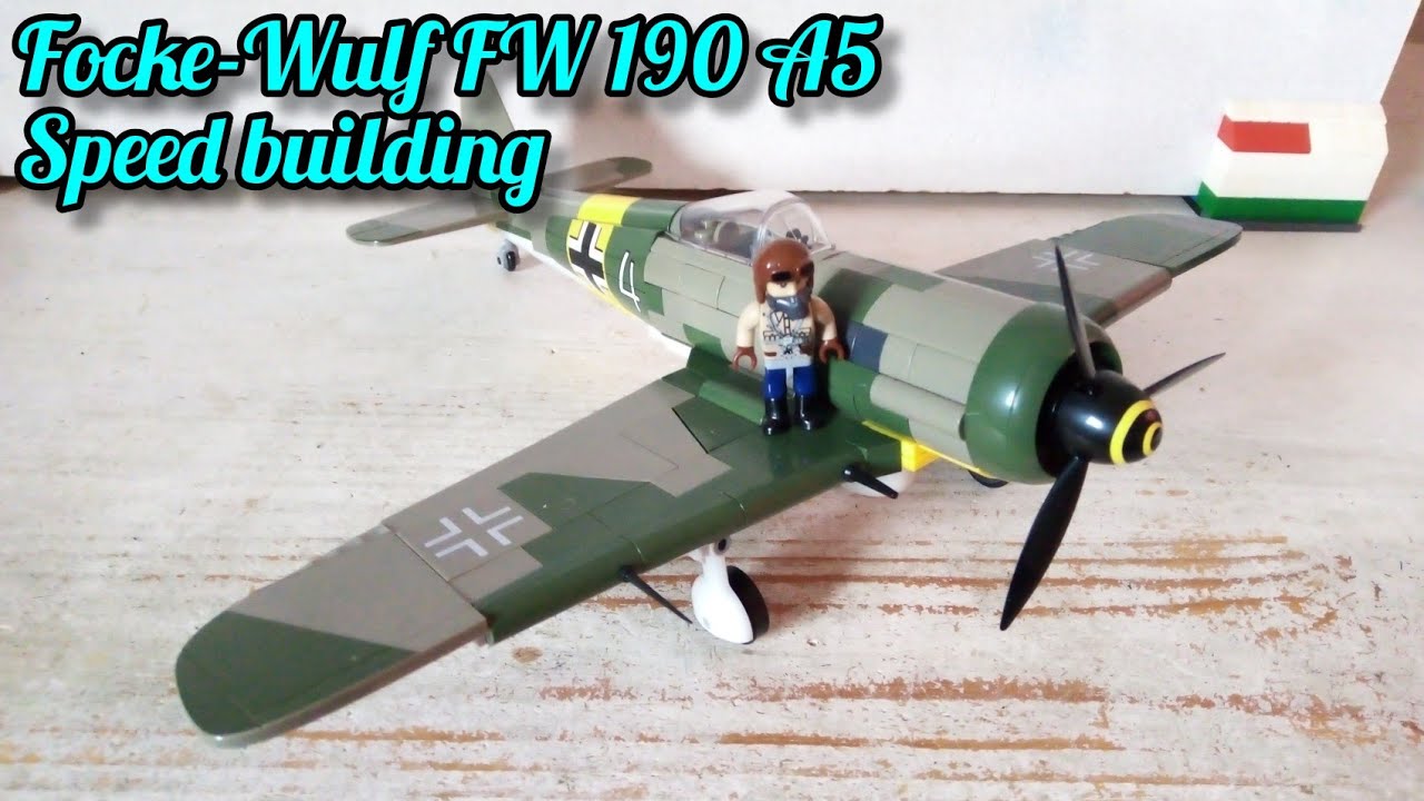 Cobi&reg; 5722 Focke-Wulf FW 190 A5 | Speed building, Deutsch, Englisch
