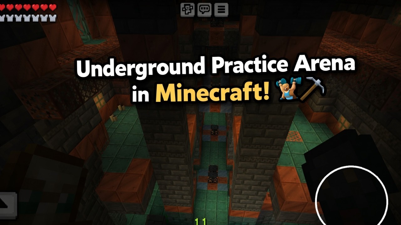 I Found an Underground Training Room in Minecraft! 😮⛏️