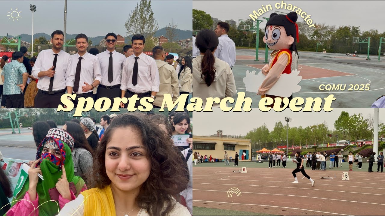 *Sports March Event in CQMU 2025 🏃‍♀️ | Chongqing China | Hey Rishika | Rishika Shevkani