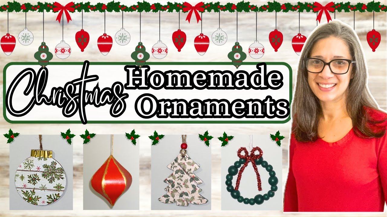 Homemade Christmas Ornaments | Quick & Easy Budget Christmas DIY Home Decor | Dollar Store Christmas