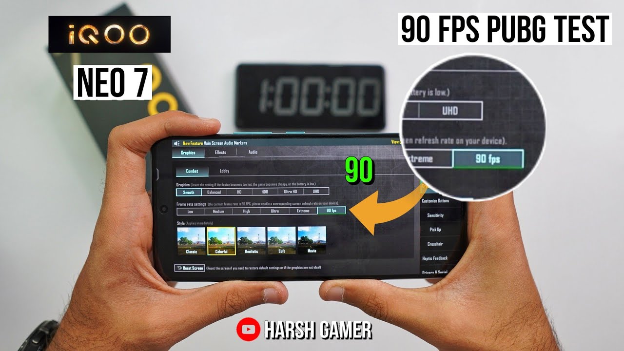 iQOO Neo 7 90FPS Pubg Test, Heating and Battery Test | Gaming Beast 💪