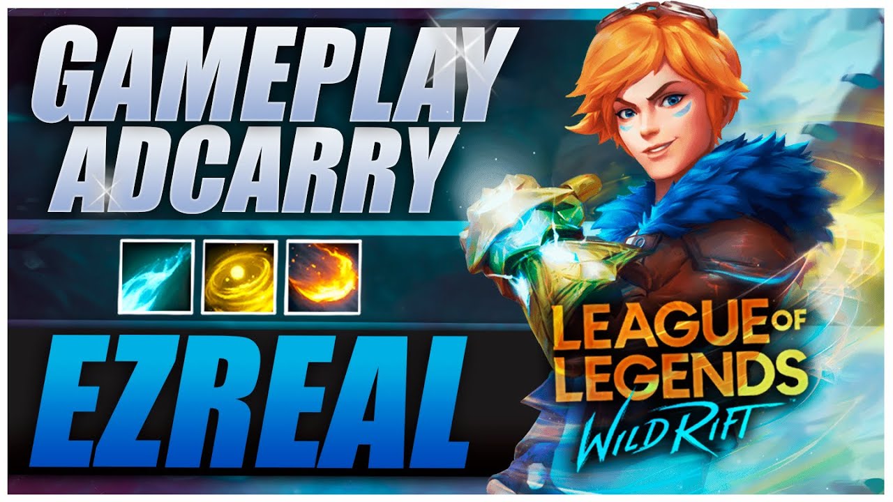 O ADC MAIS DIFÍCIL DO LoL WILD RIFT? l EZREAL ADC GAMEPLAY EM PT-BR