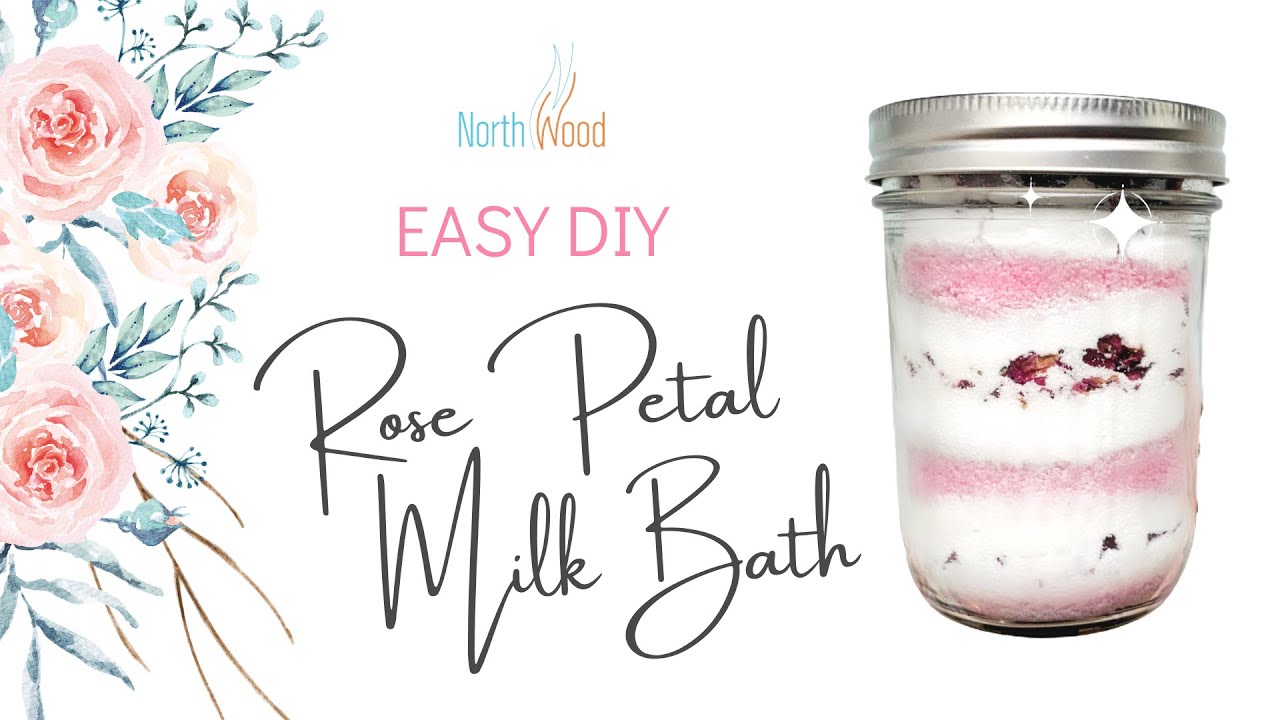 Luxurious Rose Petal Milk Bath DIY