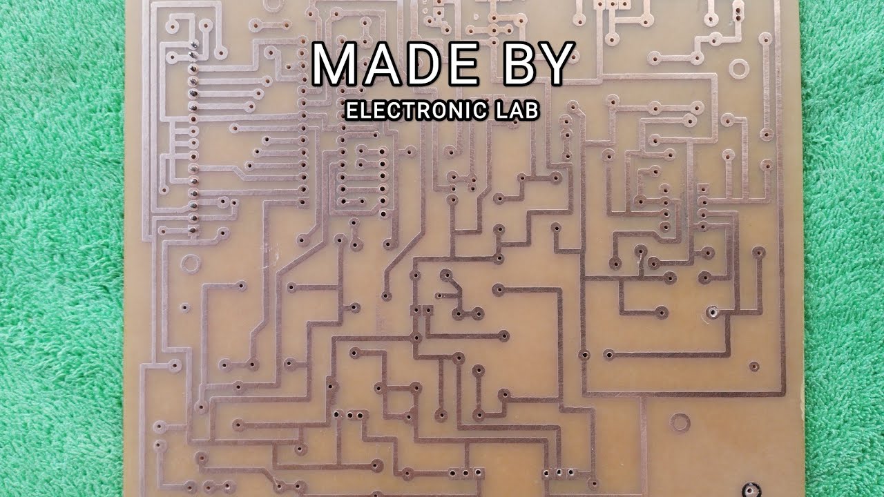 طريقة طباعة مخطط على بطاقة PCB  و اذابة النحاس و الحصول على PCB احترافية . صنع بوردة الكترونية .