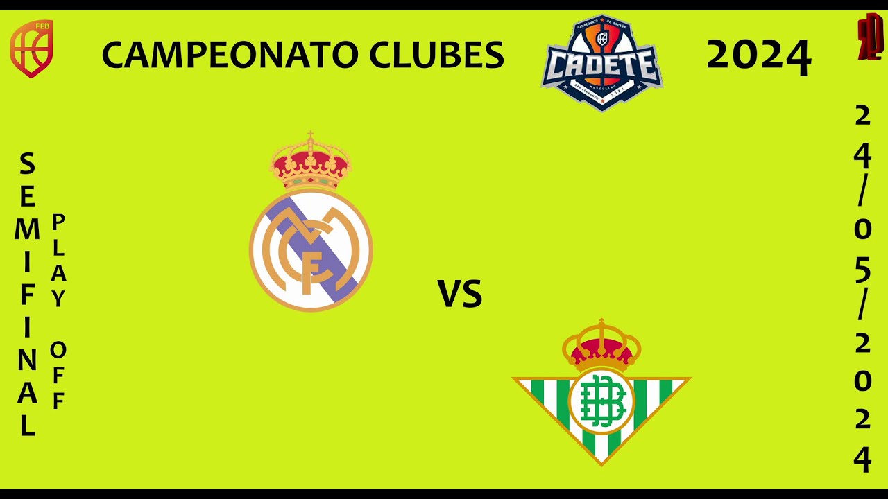 REAL MADRID ´A´ //REAL BETIS BALONCESTO #SEMIFINAL CECM CAMPEONATO CLUBES CADETE 2024