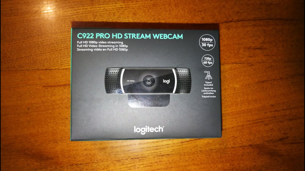 [Распаковка] Распаковка и обзор веб-камеры Logitech C922 Pro HD Stream.