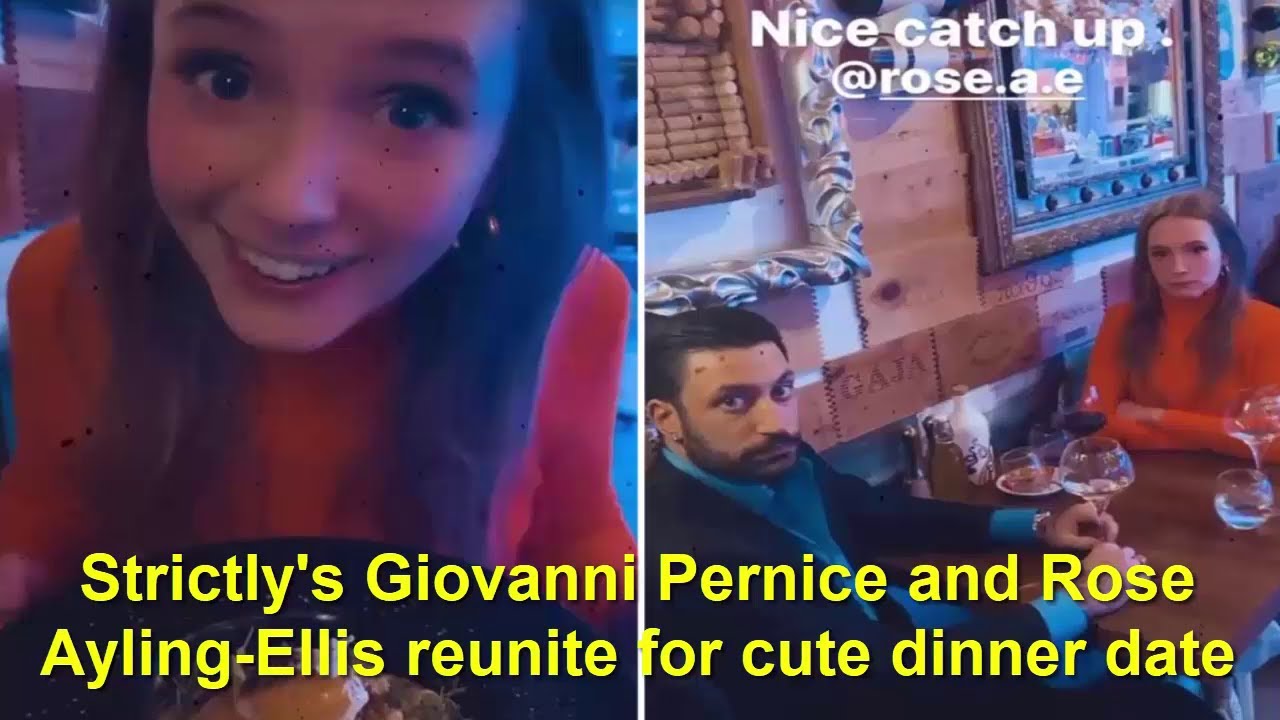 Strictly's Giovanni Pernice and Rose Ayling Ellis reunite for cute dinner date