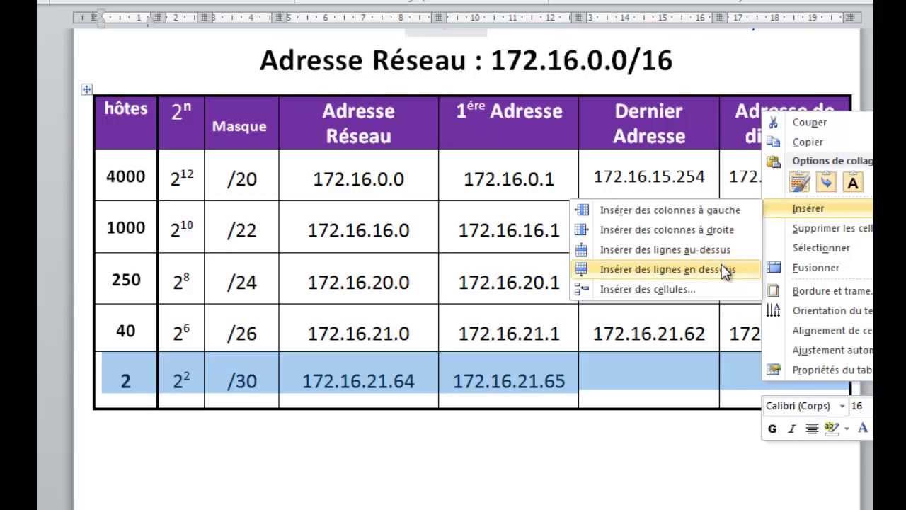 شرح ال VLSM بالدارجة من خلال الجدول مباشرة (Vidéo 3 - VLSM) أسرع طريقة