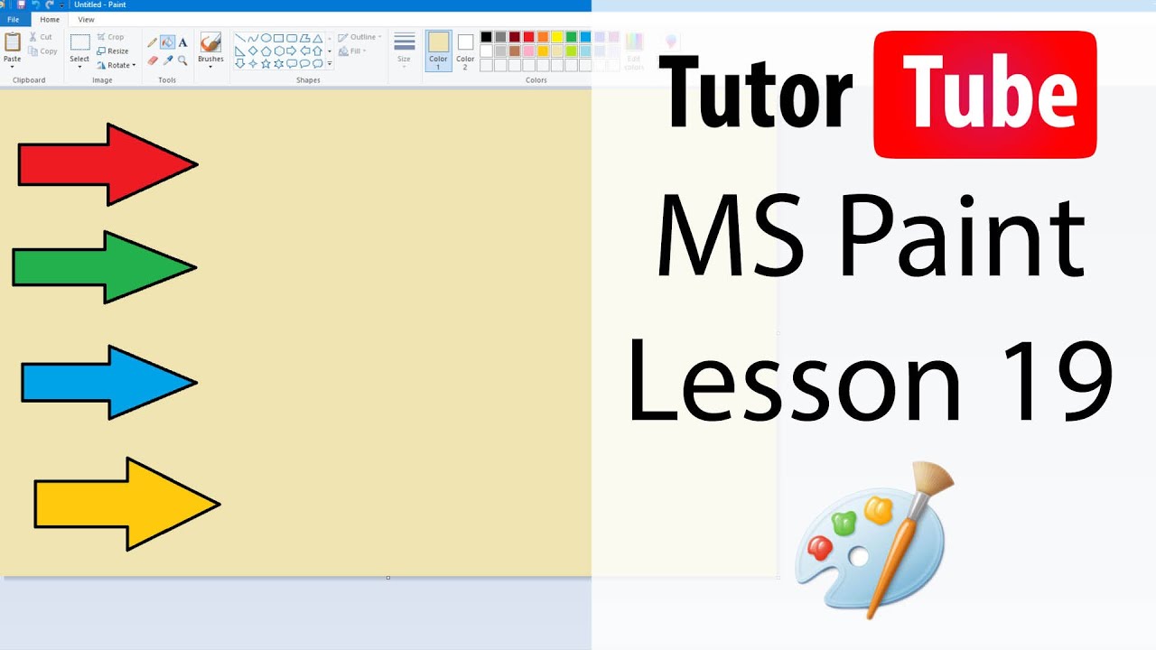 MS Paint Tutorial - Lesson 19 - Paste From Option