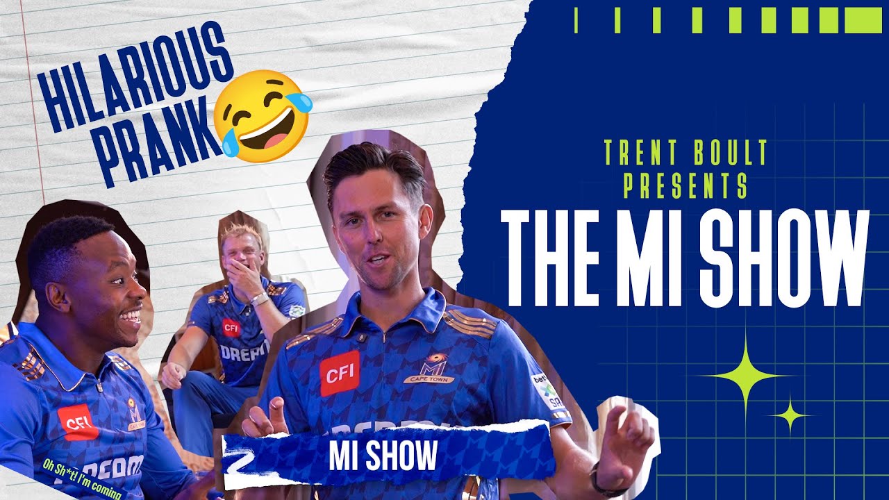#TrentBoult Presents The MI Show | Hilarious Prank😂 ft. Brevis, Rabada, Potty & Boulty | #MICapeTown