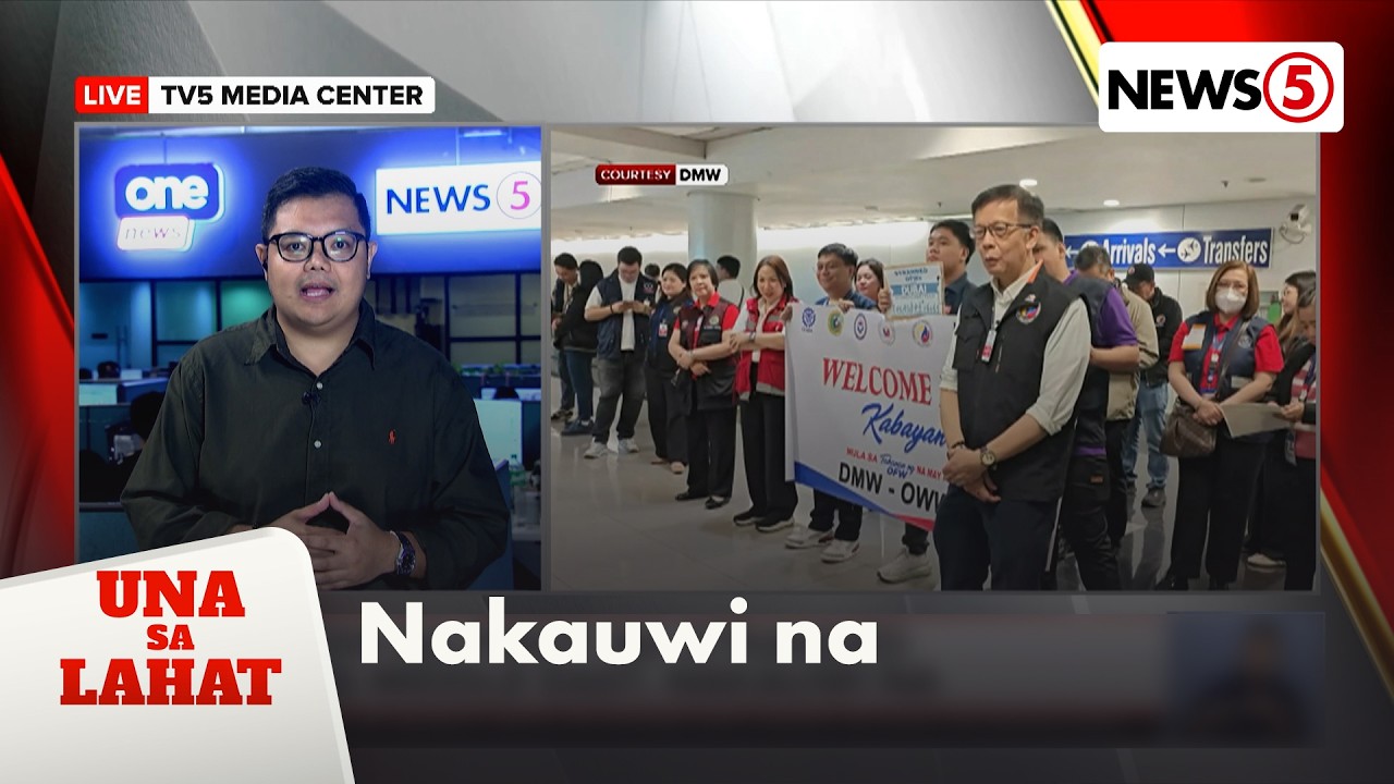 299 na Pinoy na stranded sa Middle East, nakauwi na | Una Sa Lahat