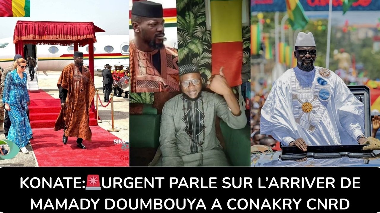 KONATE:🚨URGENT PARLE SUR L’ARRIVER DE MAMADY DOUMBOUYA A CONAKRY CNRD @FIER GUINEEN