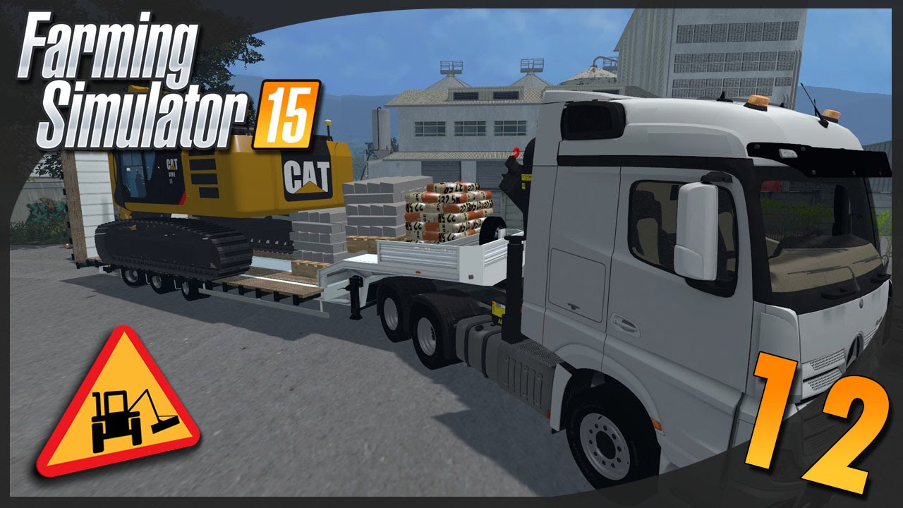 Farming Simulator 15 | Entretien Communal #12 Construction d'un parking 1/2