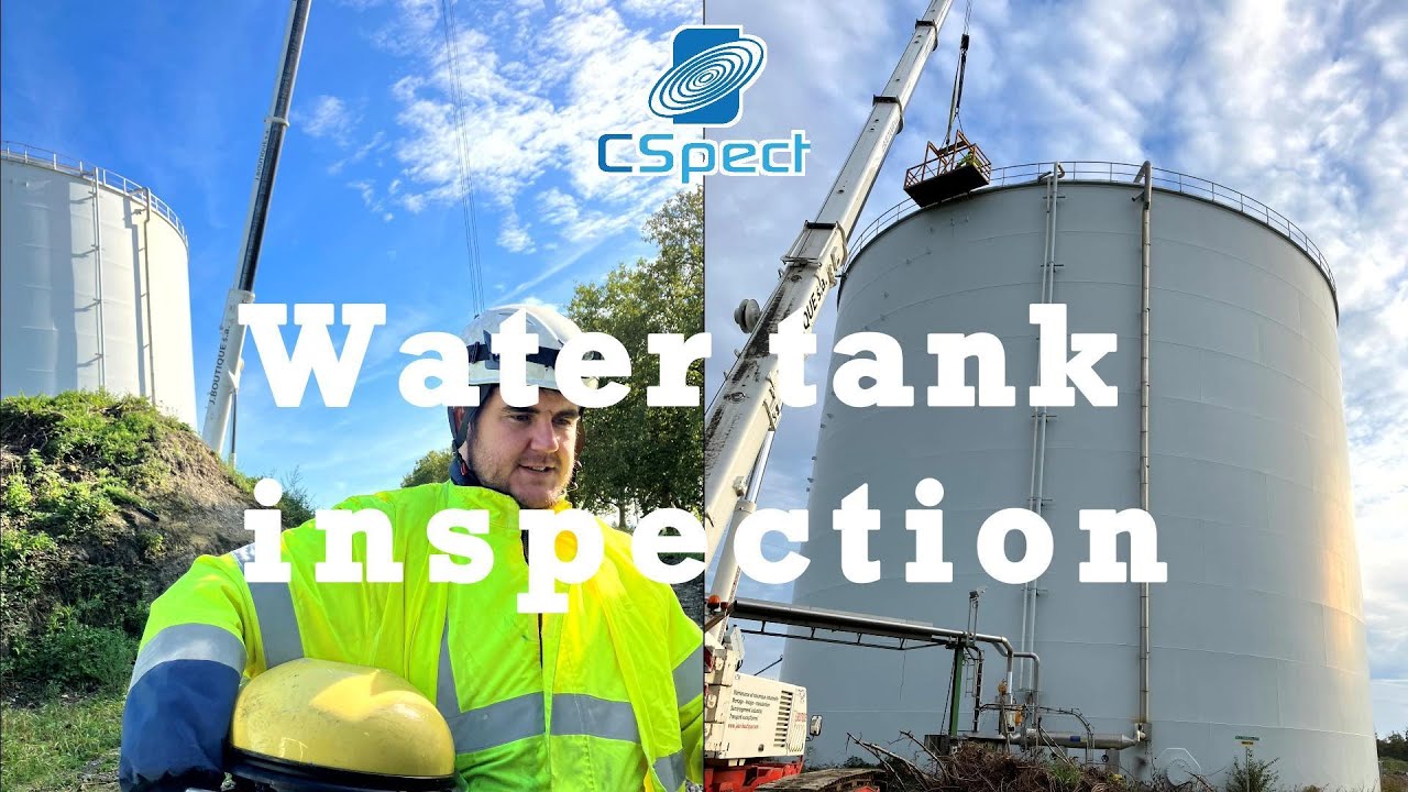 Inspection of a water tank by an ROV