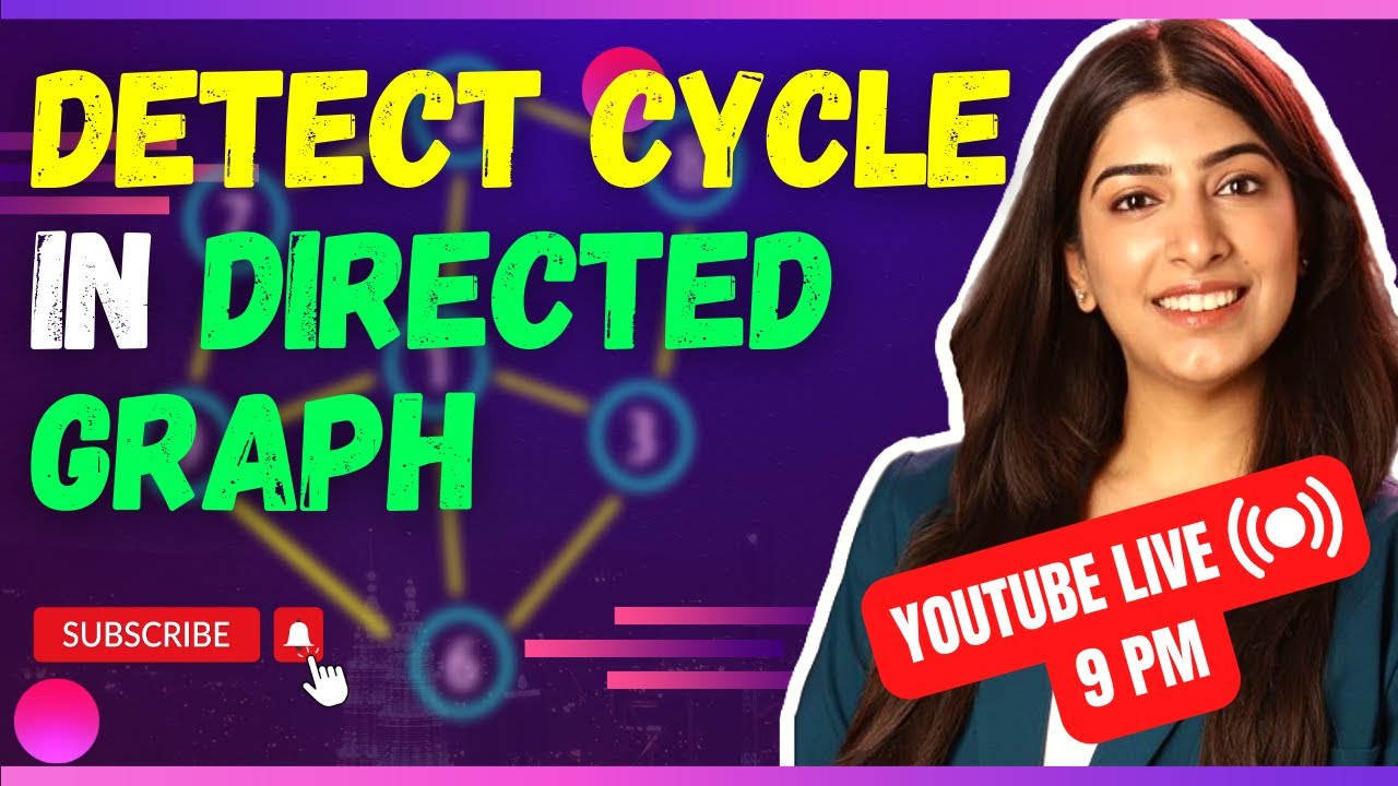 Detect Cycle in a Directed Graph | Practice graph questions LIVE
