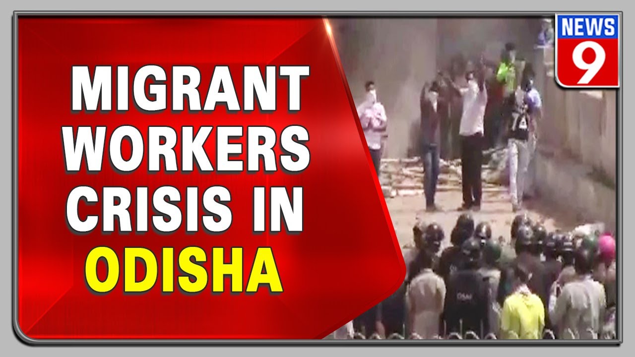 Migrant workers staged a protest in Odisha to go to hometown