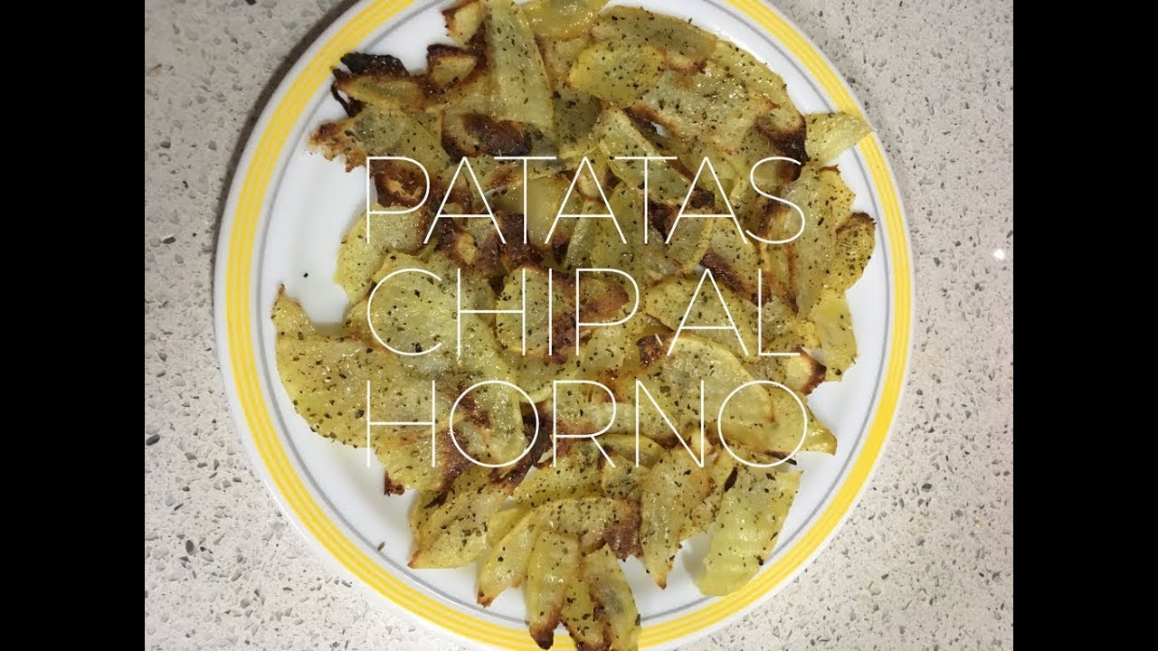 Patatas chip al horno con especias