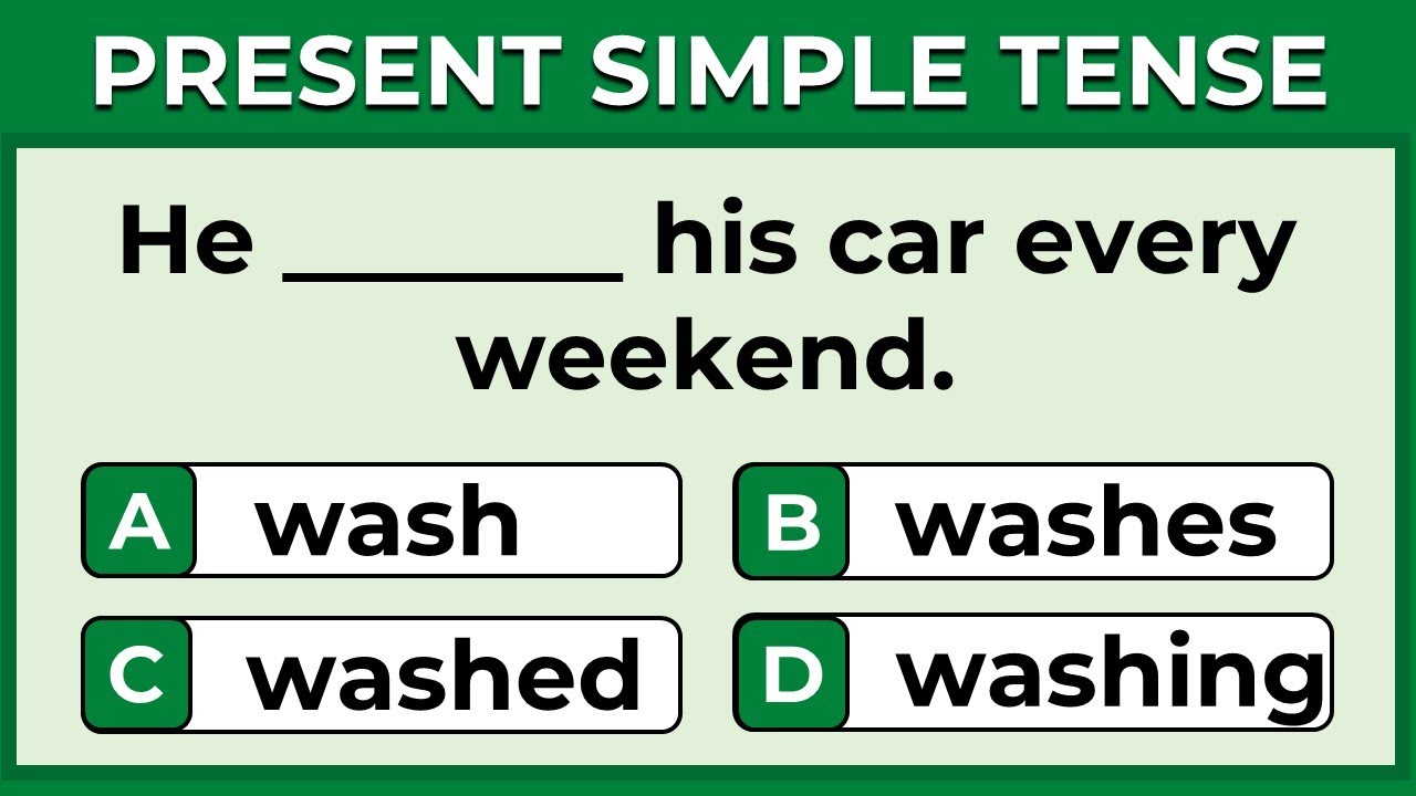 Grammar Quiz। Present Simple Tense  #challenge 4
