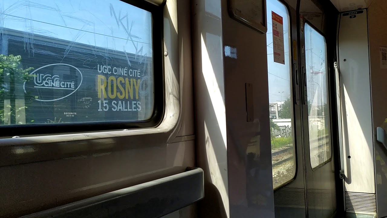 (RER E) Trajet à Bord d'un MI2N Éole (PAVU) de Val De Fontenay à Noisy Le Sec