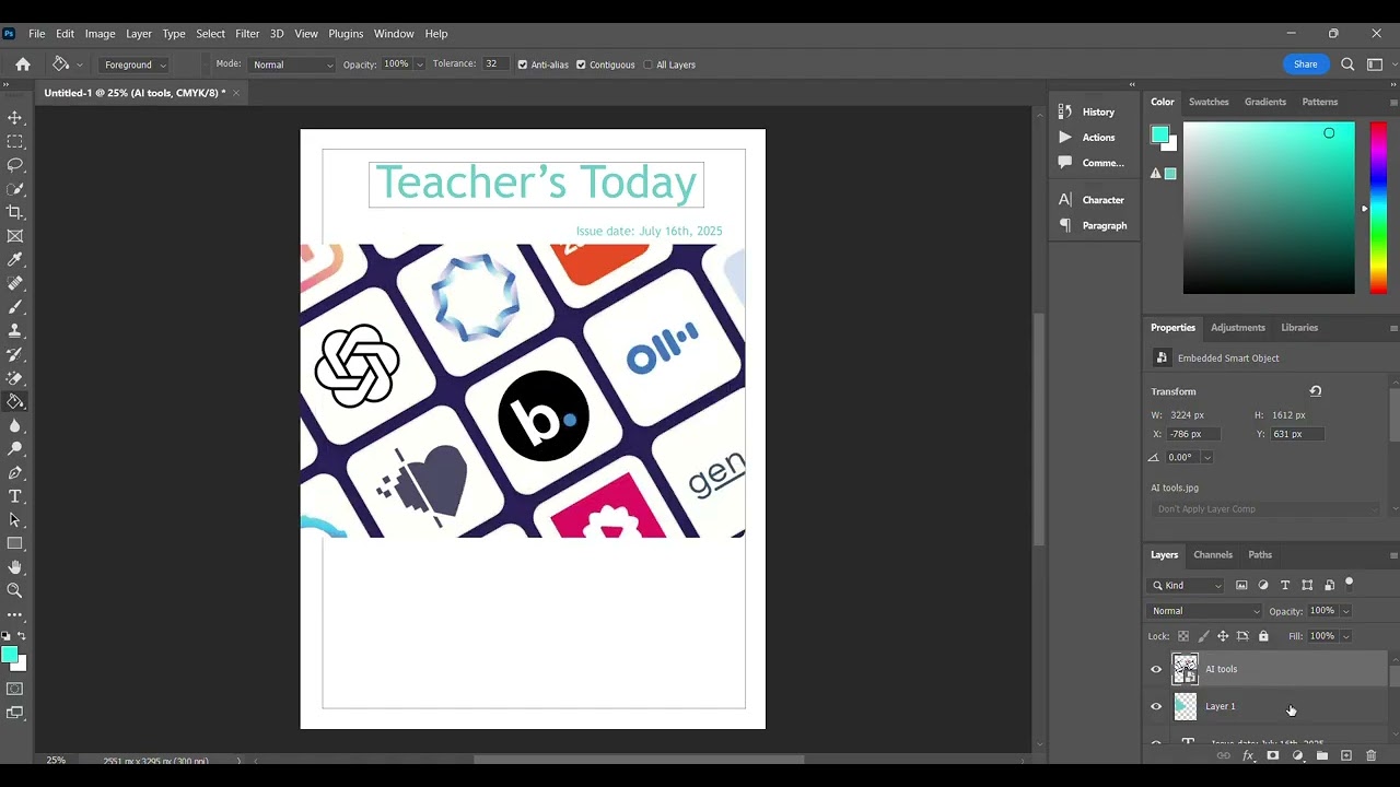 13 Photoshop  Magazine cover page