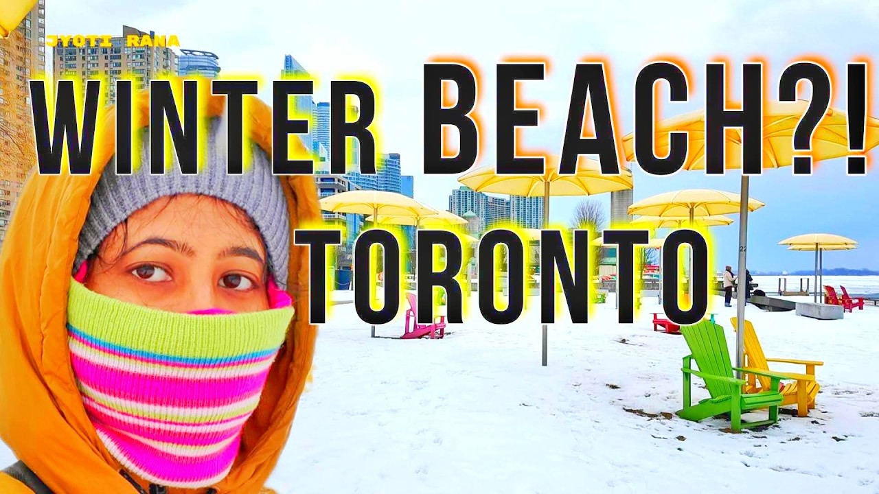 Winter at HTO Beach Toronto ❄ | What's It Like at Toronto Waterfront in Winter? Walking Tour
