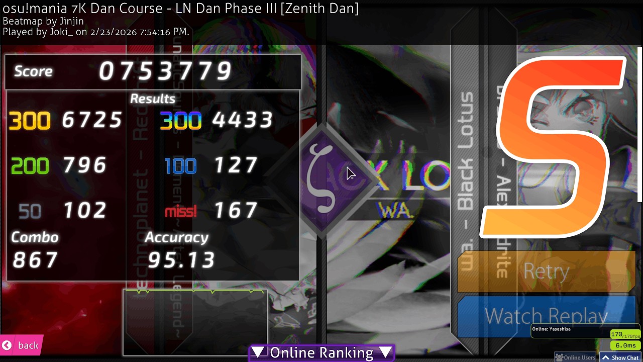 osu!mania 7K Zenith LN Clear