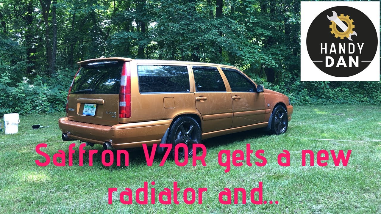 98 Saffron Volvo wagon gets an aluminum radiator and new Intercooler!