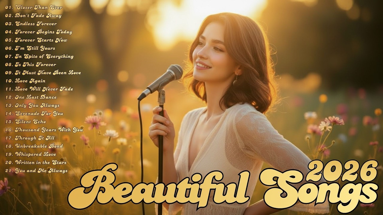 Love Songs Playlist 2026 💕 Soft & Elegant Romantic Melodies – Calm, Sweet & Emotional