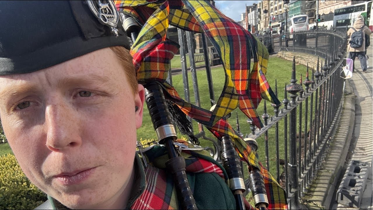 bagpipe busking irl