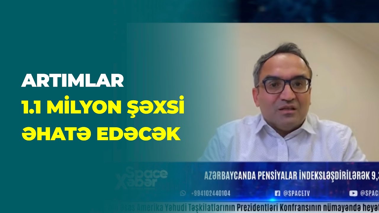 Pensiyalar indeksləşdirilərək 9.3 faiz artırılır