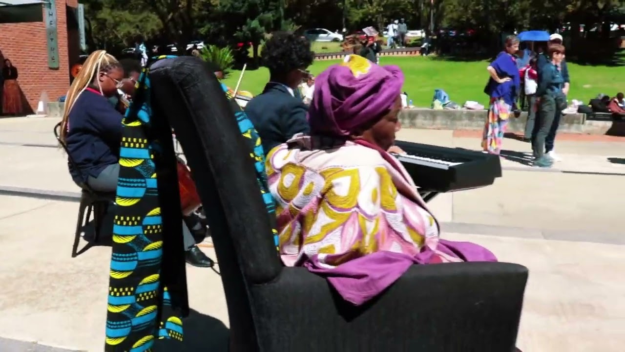 TikkunOlam Inaugural performance for Mme Mmakgabo Helen Sebidi first walkabout ath UJ Art Gallery.