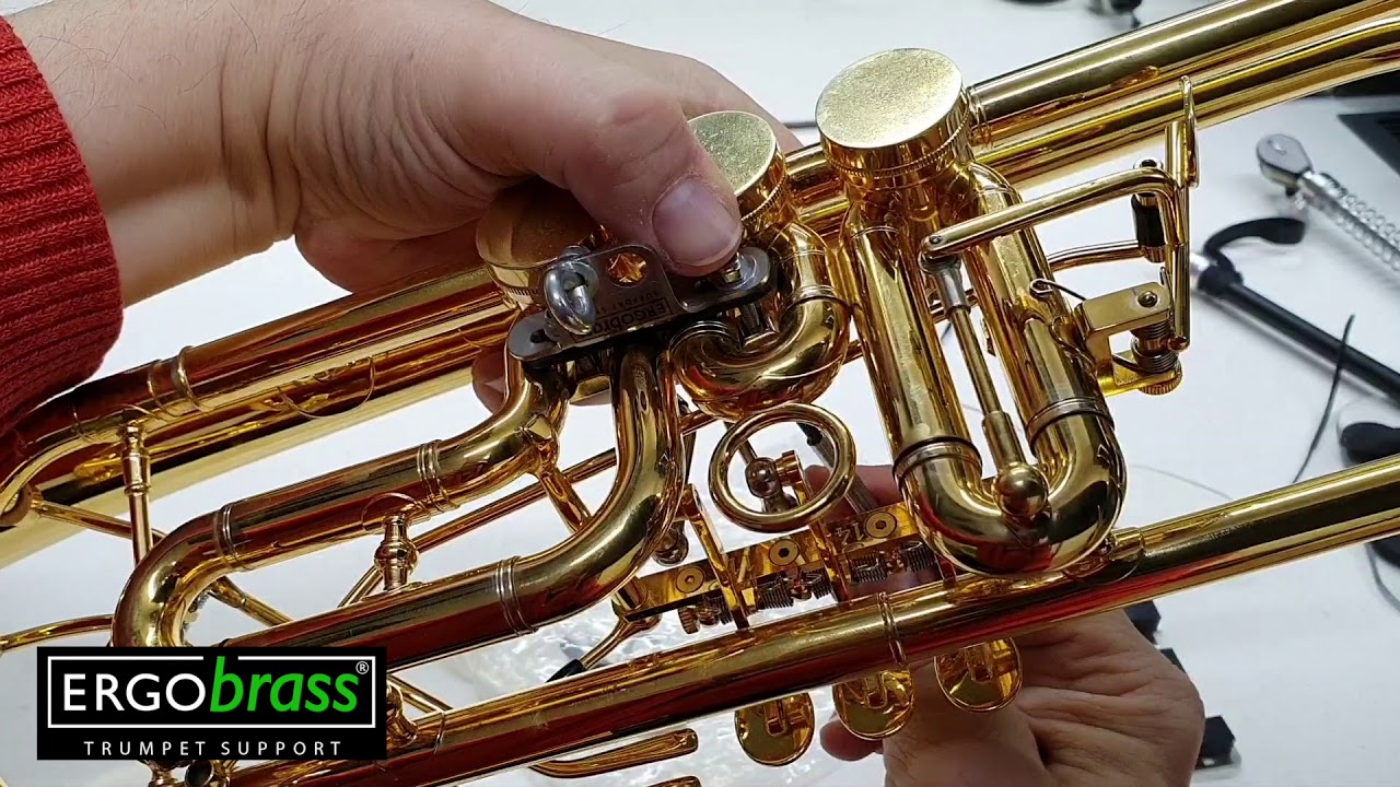 The ERGObrass plate to a Rotary Valve Trumpet